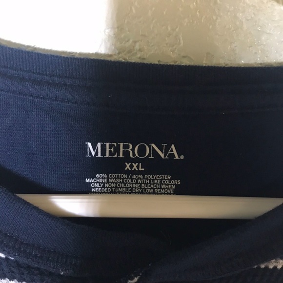 Men’s Long Sleeve Stripe Shirt Size XXL Merona - Picture 2 of 3